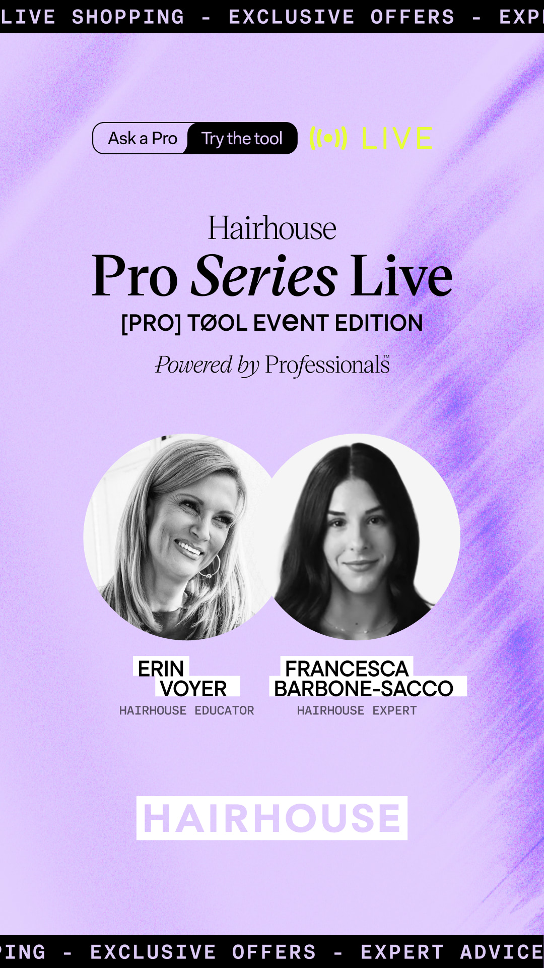 Hairhouse Pro Series Live: Pro Tools Electrical Event